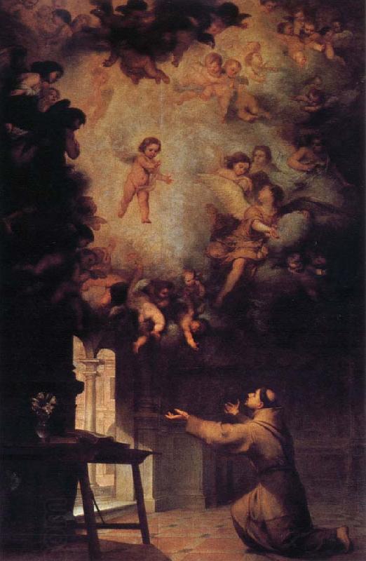 Bartolome Esteban Murillo Vision of St.Anthony of Padua China oil painting art